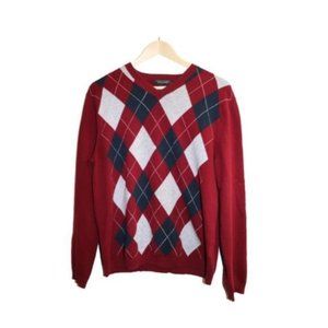 Banana Republic Cotton Cashmere Argyle Sweater